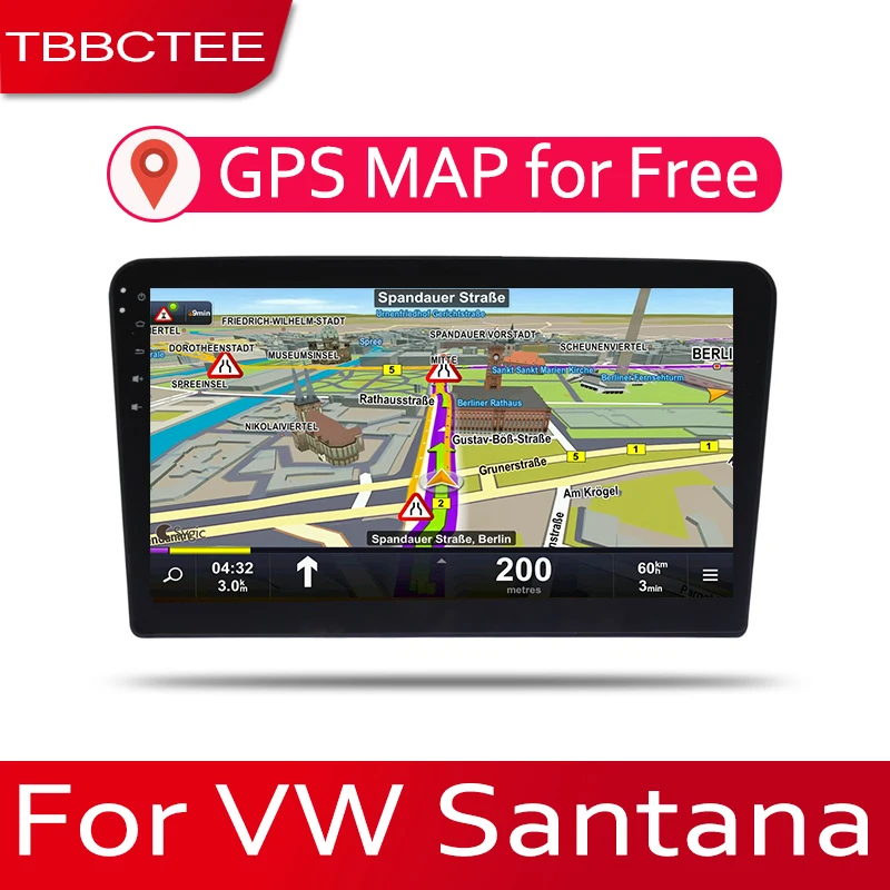 TBBCTEE 2din автомобильный мультимедийный Android Авторадио Радио GPS плеер для Volkswagen VW