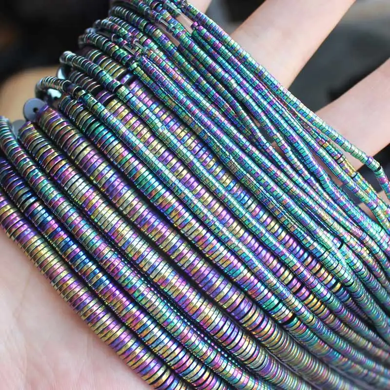 Натуральный гематитовый цвет 1x2-6 мм круглые бусины для изготовления украшений!