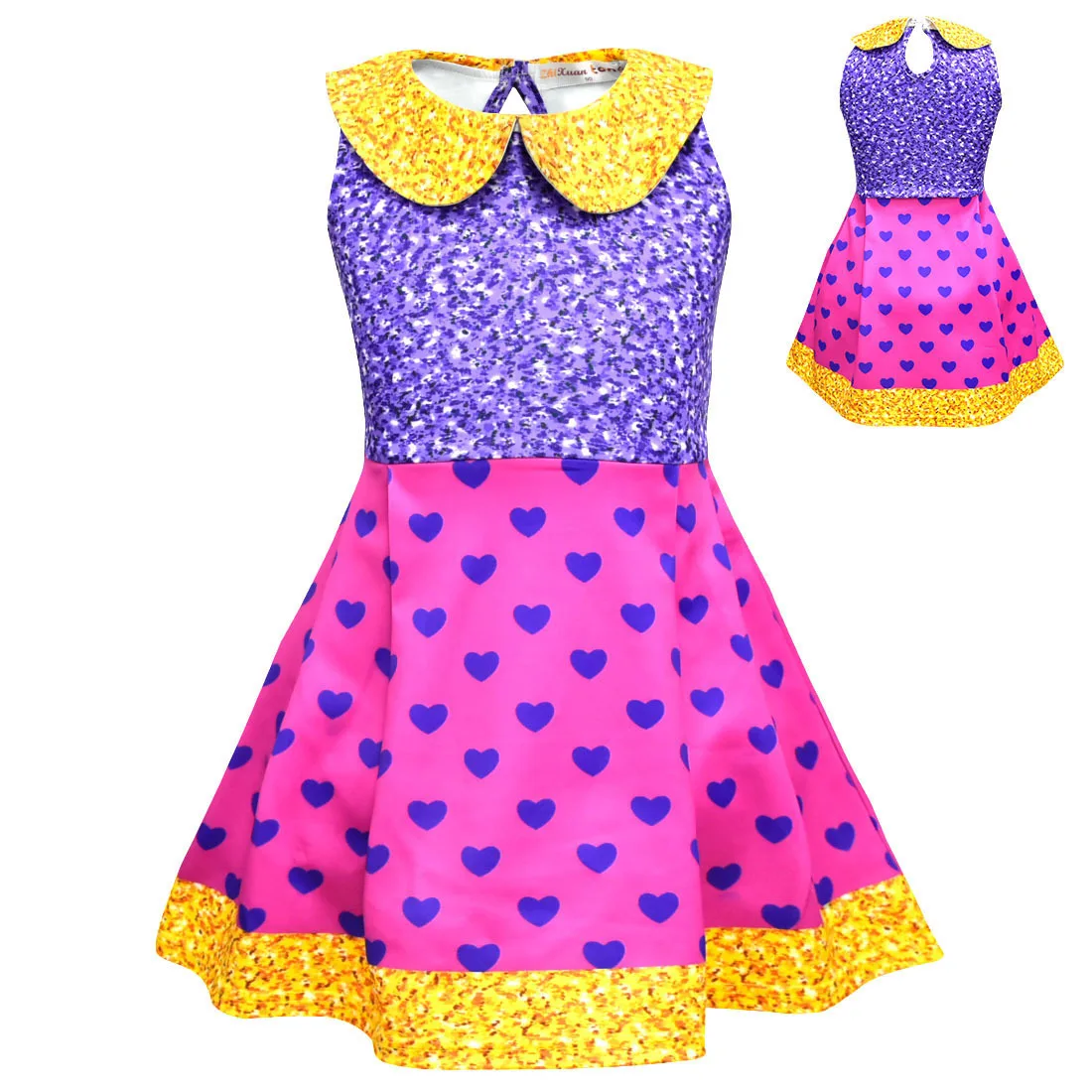 Платье для девочек карнавальное десткое платье дня рождения Хэллоуина Рождества