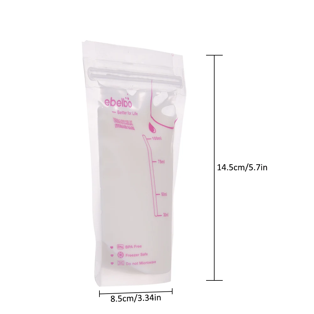 

Breastmilk Storage Bags 30 Counts 100 ML Milk Freezer Bags For Long Term Breastfeeding Storage Imported From Korea BPA Free