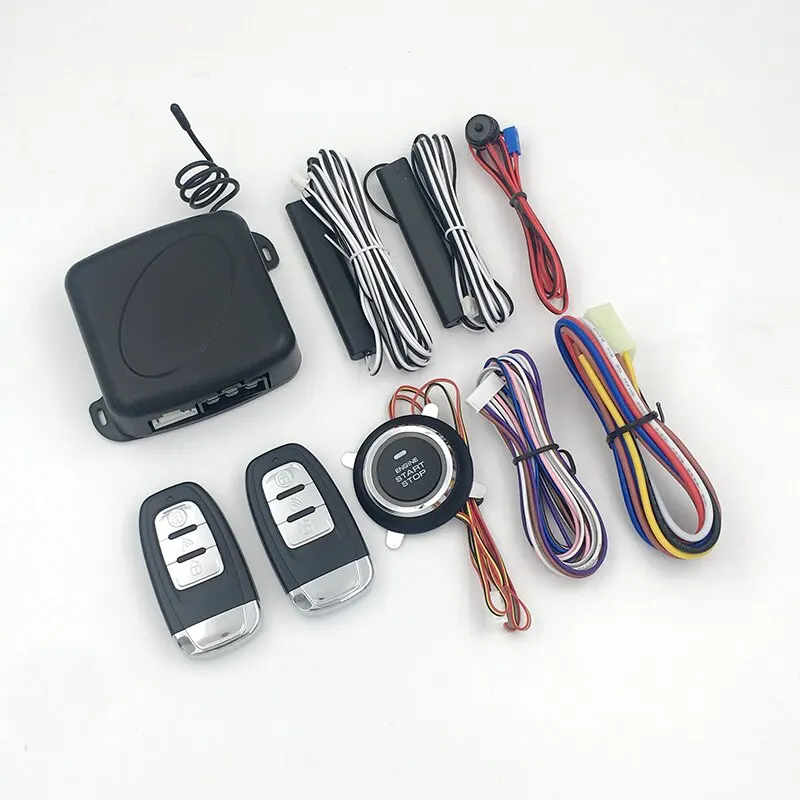 9Pcs Car Keyless Entry Start Stop Button Auto Burglar Alarm System Push Remote Accessories | Автомобили и мотоциклы