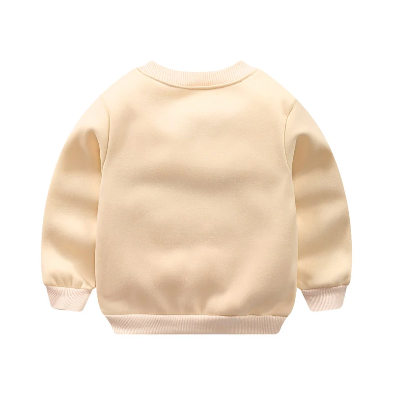 Детские толстовки одежда для маленьких девочек осенне-зимний плотный свитер с