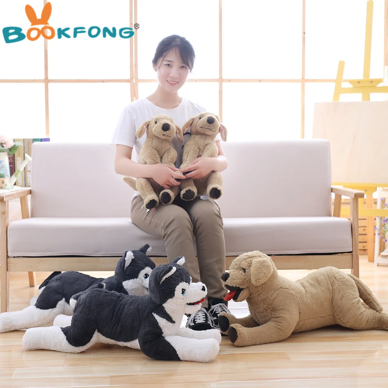 Мягкие плюшевые чучело собаки игрушки животных Лабрадор Huskey собаки куклы для детей подарок на день рождения