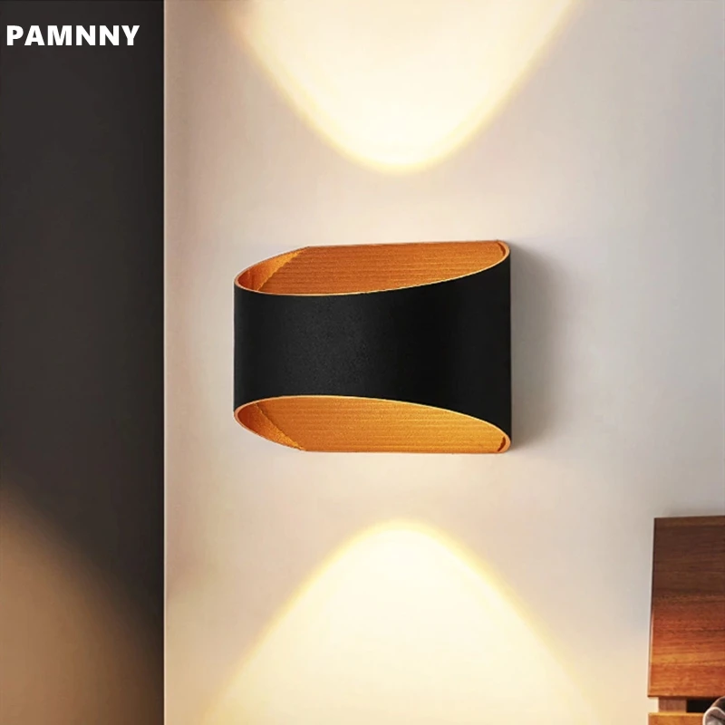 

PAMNNY Nordic Led Wall Lamp Aluminum Waterproof Wall Sconce Outdoor Garden Porch Indoor Stair Aisle Home Decor Light Fixture