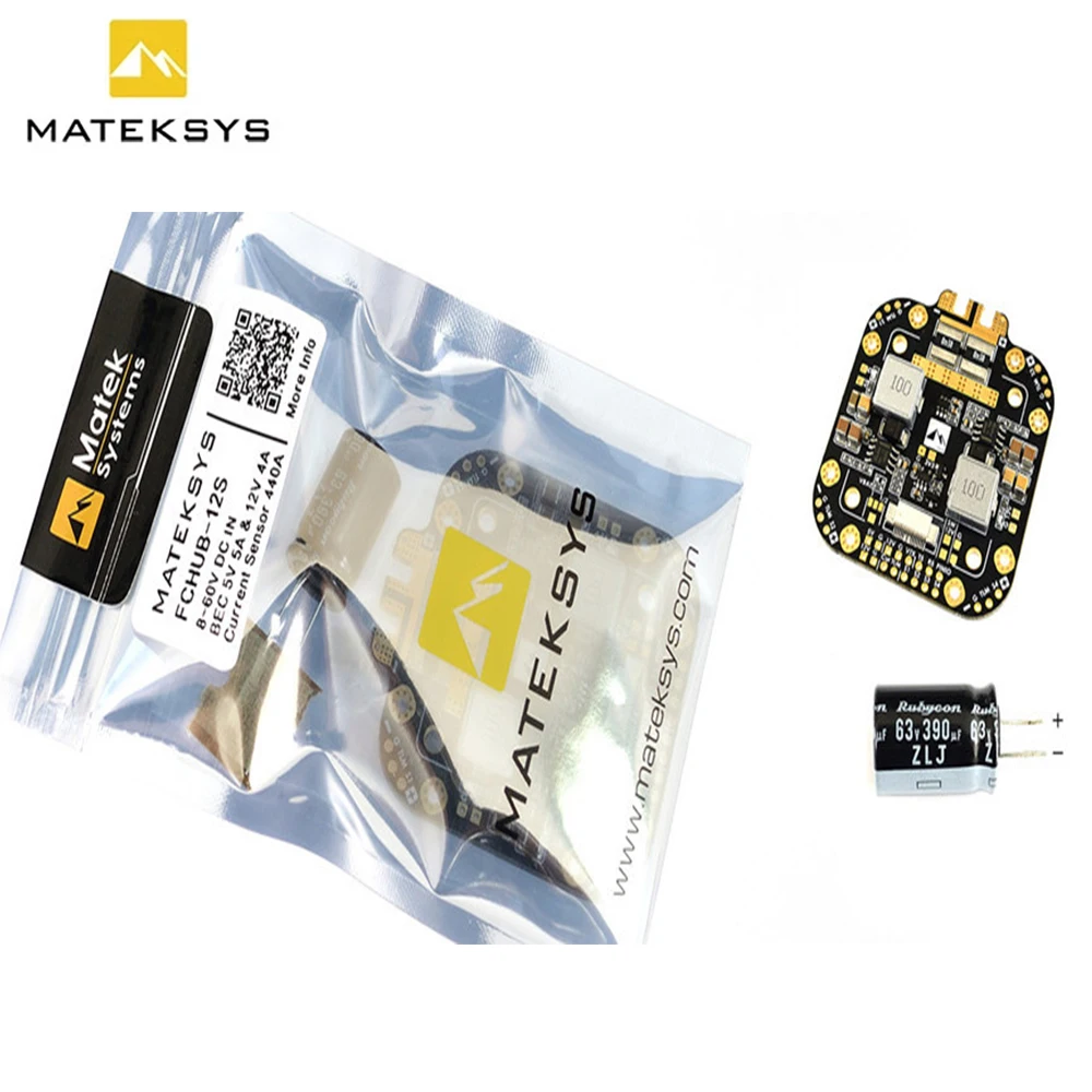 Matek Systems XCLASS FCHUB 12S PDB плата 5V & 12V Выход w/Датчик тока 3 lipo для радиоуправляемых