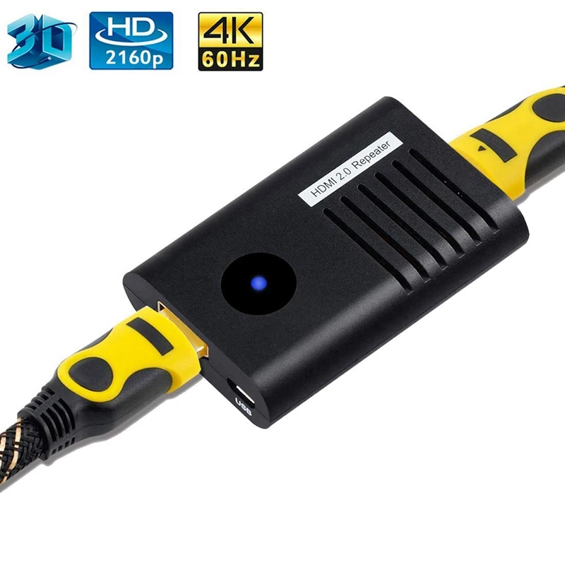 Усилитель сигнала ретранслятора HDMI 2 0 усилитель 4K мини удлинитель Ретранслятор