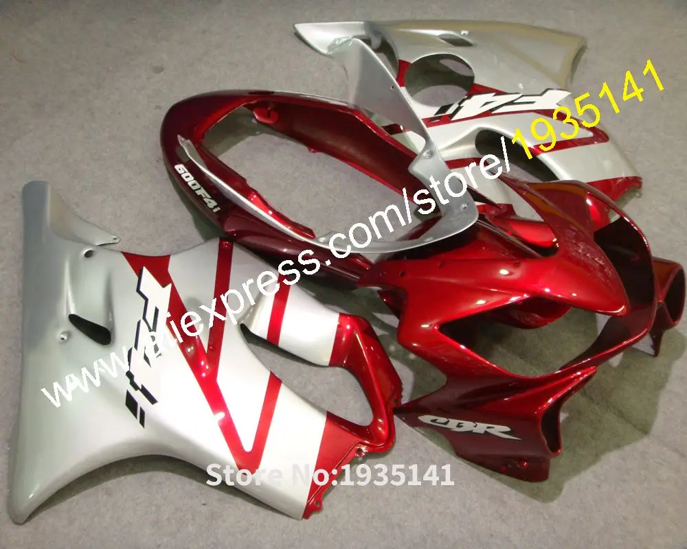 Для Honda CBR600 F4i 2004 2005 2006 2007 CBR 600 04 05 06 07 красного и серебристого цвета Sportbike