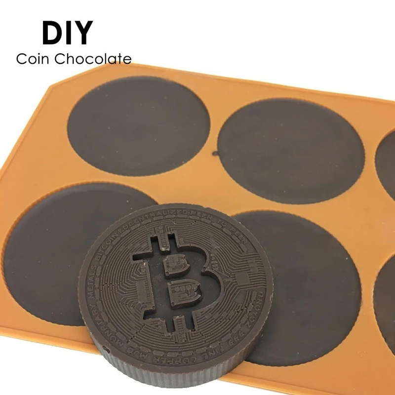 1 шт. выпечка торта DIY силиконовые формы для выпечки лоток стабильный 6 отверстий шоколадных монет рисовый пирог пресс-форма для льда Кухня расходные материалы
