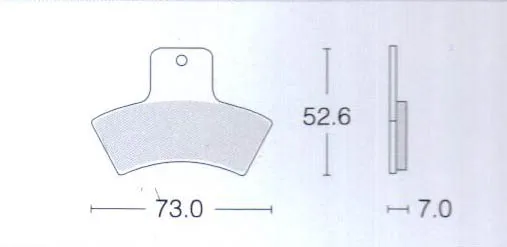 3 пары полуметаллические передние и задние тормозные колодки без асбеста для Polaris