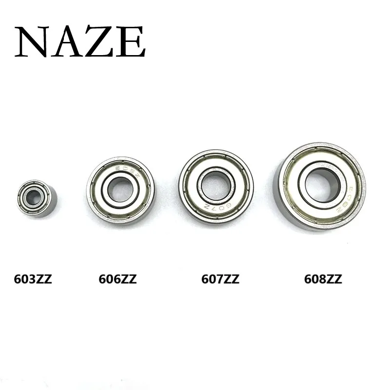 Радиальный шарикоподшипник NAZE 10 шт. 603ZZ 604ZZ 605ZZ 606ZZ 607ZZ 608ZZ 609ZZ | Строительство и