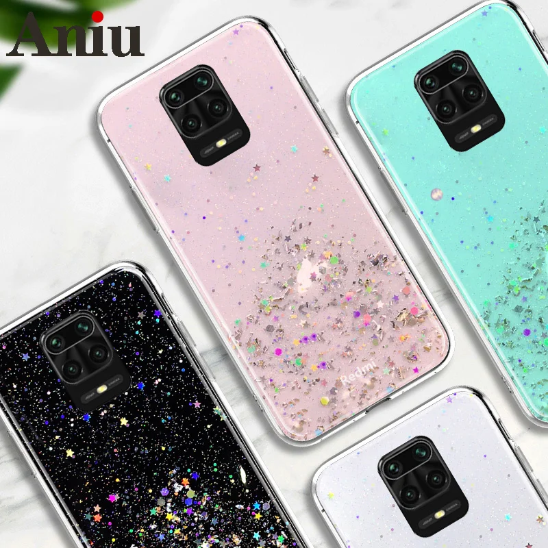 

Glitter Bling Case For Xiaomi Redmi Note 10 5G 9 9s 8 Pro 9T 7 10s Soft Cover For Xiaomi Mi 10T Lite 11 Ultra Poco X3 NFC M3 F3