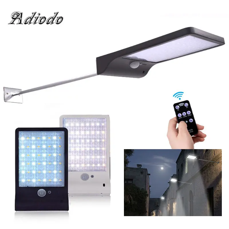 Настенный светильник на солнечной батарее 36/48/54 светодиодов|Светодиодные