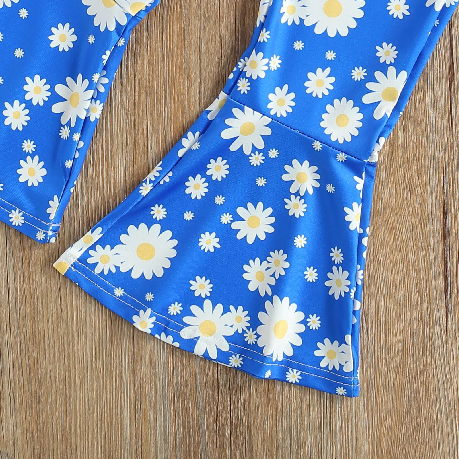 

2021-02-04 Lioraitiin 2Pcs Set 2-7 Years Toddler Baby Girls Sleeveless Lapel Button Shirt Top+Floral Print Flare Pants Outfit