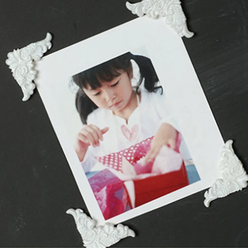 Фоторамка для свадебных фотографий белая в стиле ретро трехмерная изысканный