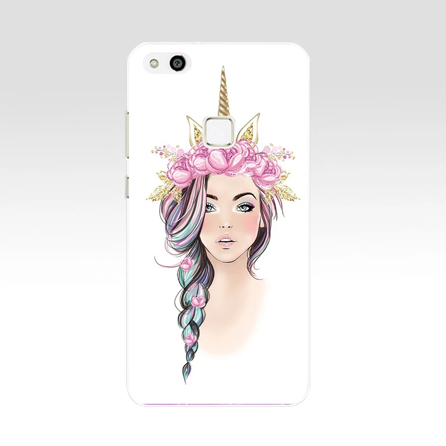 137FG Fat Unicorn On Rainbo Мягкий силиконовый чехол из ТПУ для Honor 9 10 huawei p10 lite y6 prime 2018 mate play p
