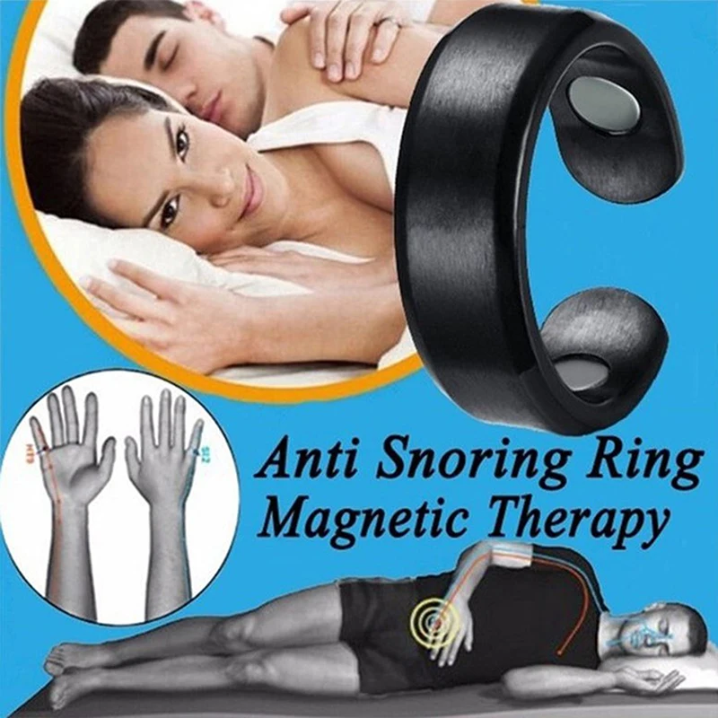 

Anti Snoring Device Ring Magnetic Therapy Acupressure Treatment Against Finger Ring Anti Snore Sleep Aid for Snoring