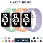 Ремешок Solo Loop для apple watch 765432, Эластичный Силиконовый ремешок для apple watch band 44 мм 40 мм 42 мм 38 мм 41 мм 45 мм, ремешок для iwatch