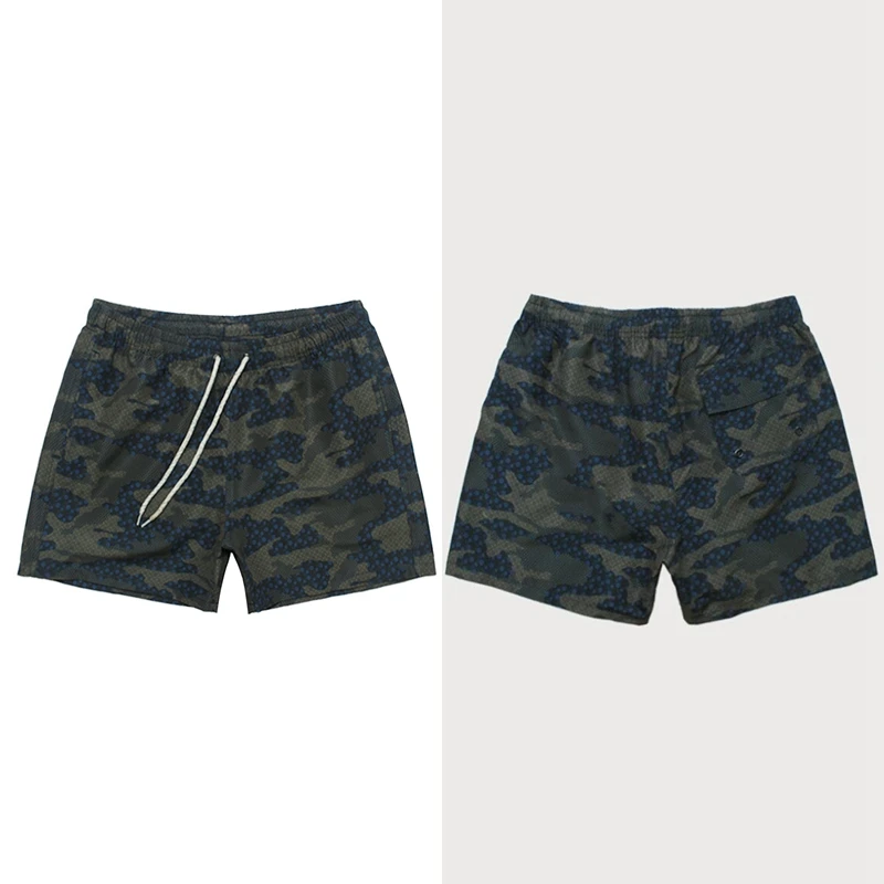 

Men's 4-Point Pants Camouflage Printed Mesh Lining Large Size Green