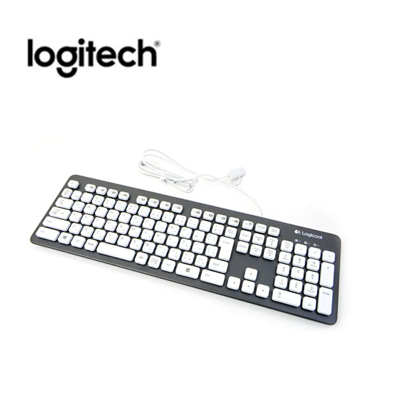 Logitech K310 моющаяся Водонепроницаемая USB Проводная клавиатура и мышь G102 для ПК