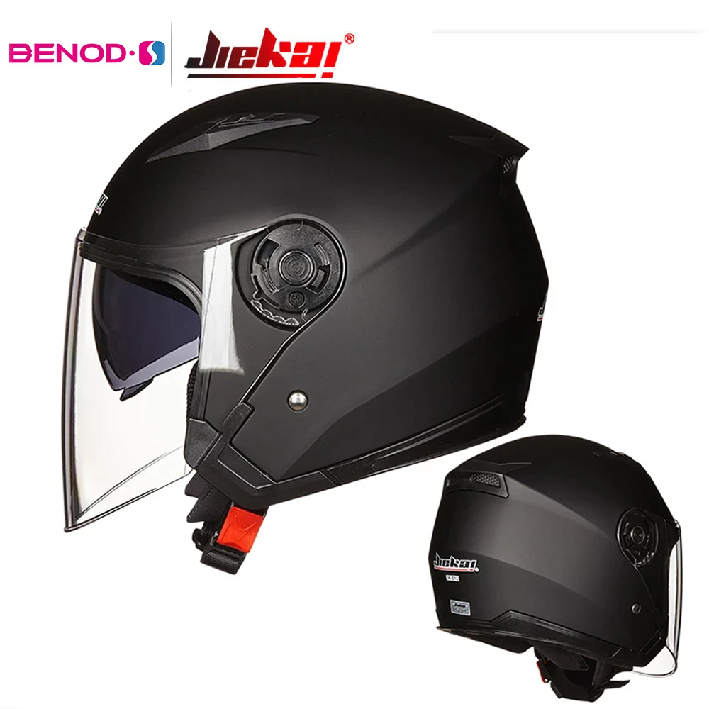 JIEKAI винтажный мотоциклетный шлем с открытым лицом мотогонок шлемы для