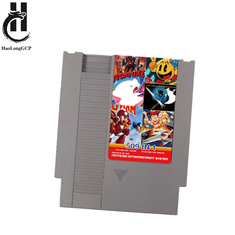 Новинка Классические 509 в 1 игры карты 8bit 72 pin игровой Картридж для nes игровая
