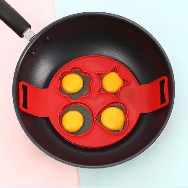 4 отверстия форма для яиц омлет блинница приготовления антипригарное инструмент