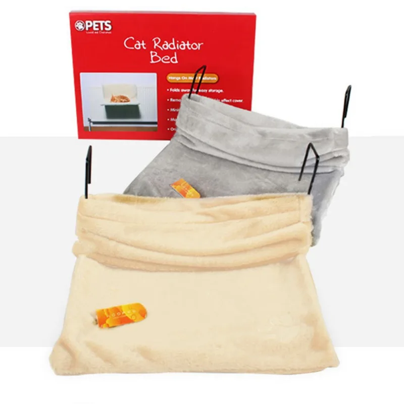 

Cat High-Strength Metal Frame Plush Hammock Pet Detachable Hanging Bed For All Season