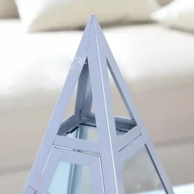 Геометрический стеклянный цветочный подсвечник в европейском и американском