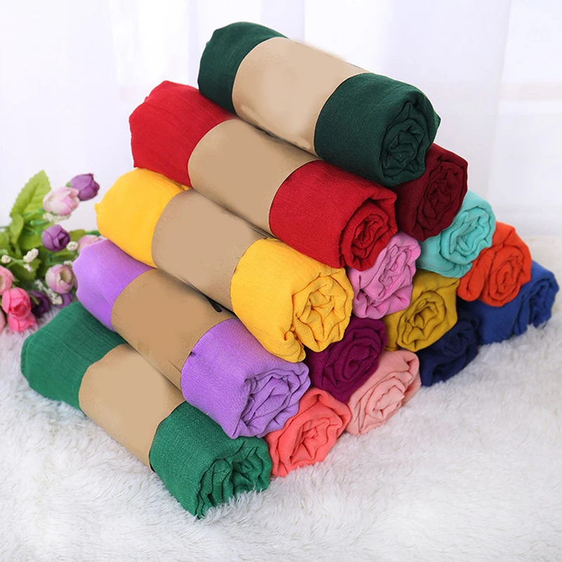 autumn winter Candy color New Cotton Linen Scarf Solid Color Female Scarf Women Gift Scarf Beautiful scarf women Christmas Gifts