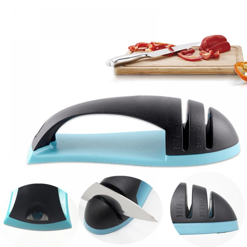 

Cute Mini Knife Sharpener Tungsten Diamond Ceramic Sharpener Tool Kitchen Fast Multi-function Whetstone Home Kitchen Gadget