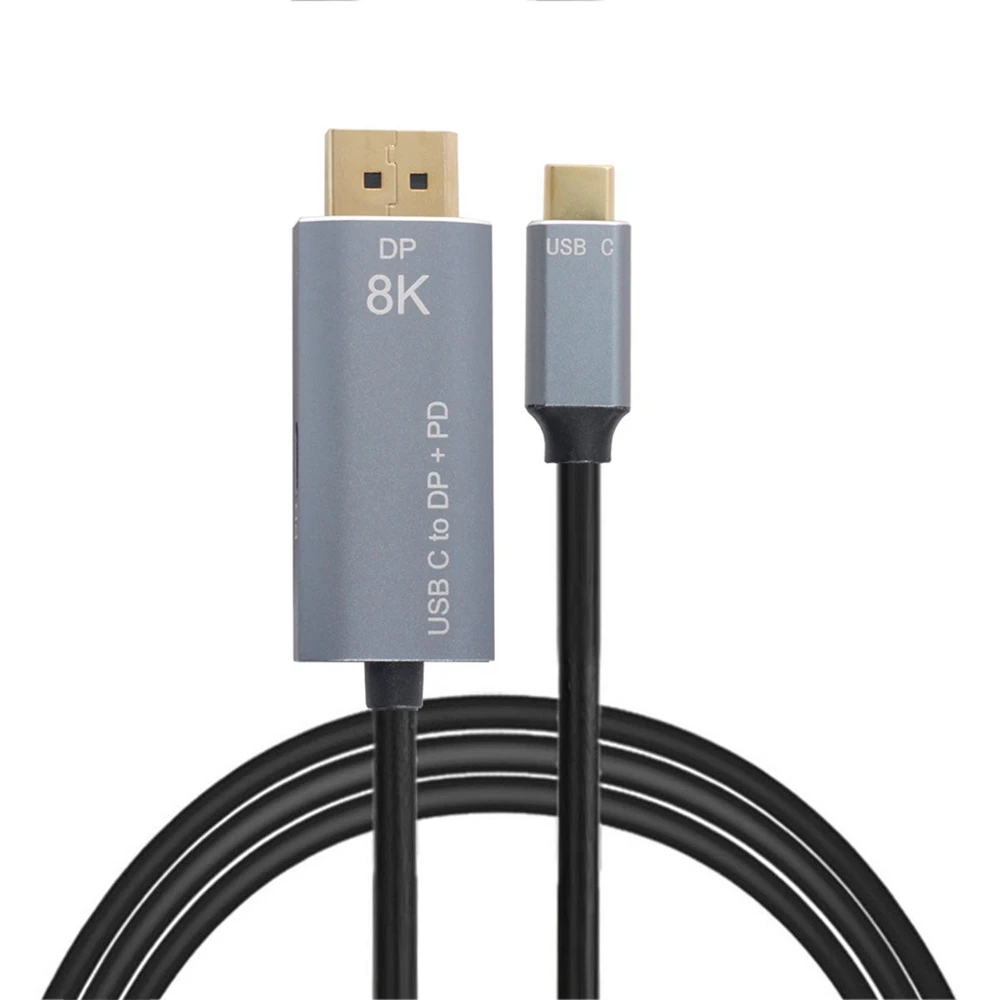 2M USB 3.1 Type C USB-C to DisplayPort 1.4 DP 8K 60hz PD power port UHD HDTV Cable for Laptop For Thunderbolt 3 4K 144HZ adapter |