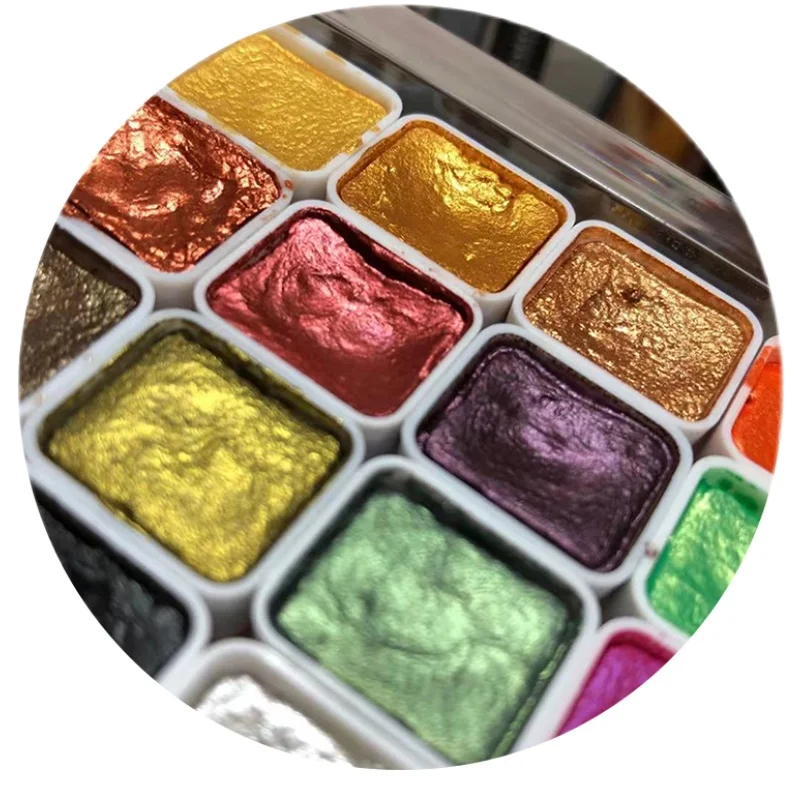 1 мл 20 естественный минеральный перламутровый набор пигментные акварельные
