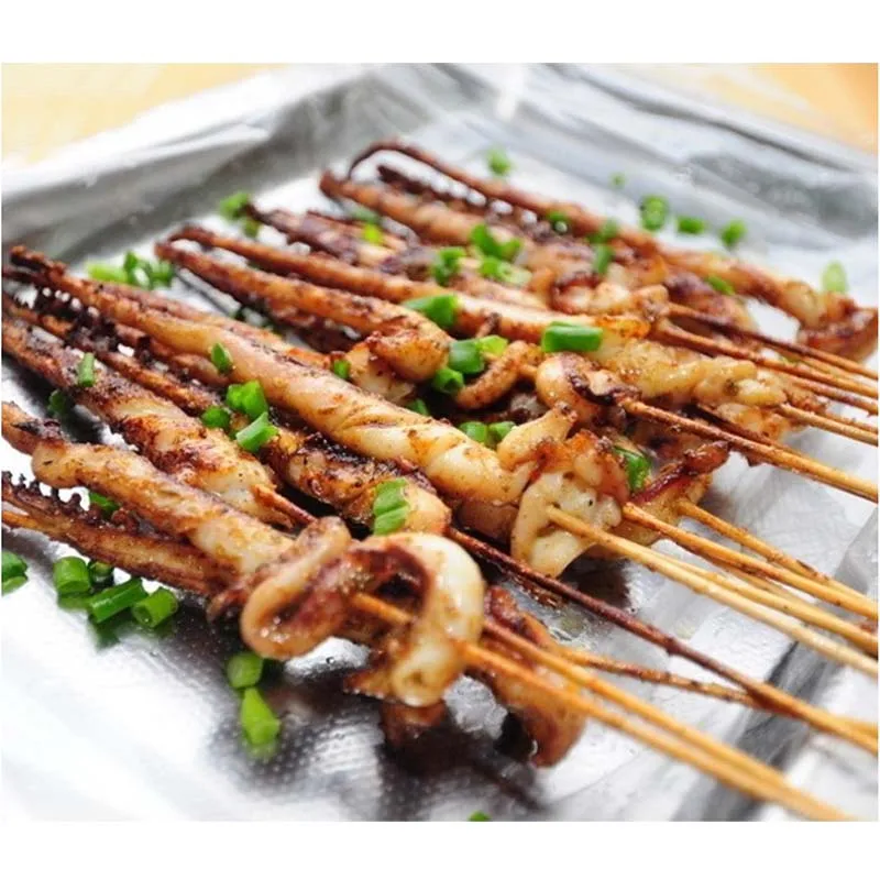 Одноразовые Деревянные палочки инструменты для барбекю натуральные бамбуковые