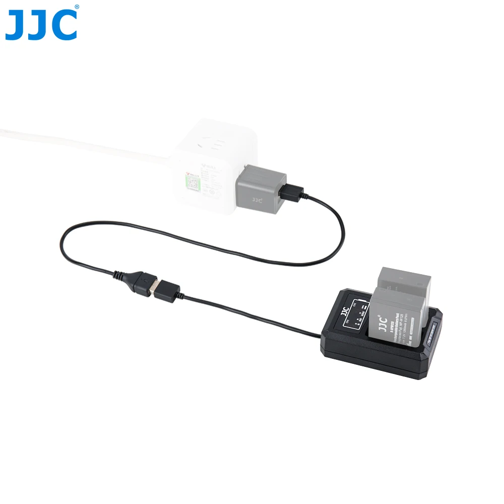JJC USB Dual Батарея Зарядное устройство для цифровой фотокамеры Fuji Fujifilm NP-W126 NP-W126S XT3 X100F X-Pro2 X-Pro1 XT2 XT1 XT30 XT20 XT10 заменяет BC-W126