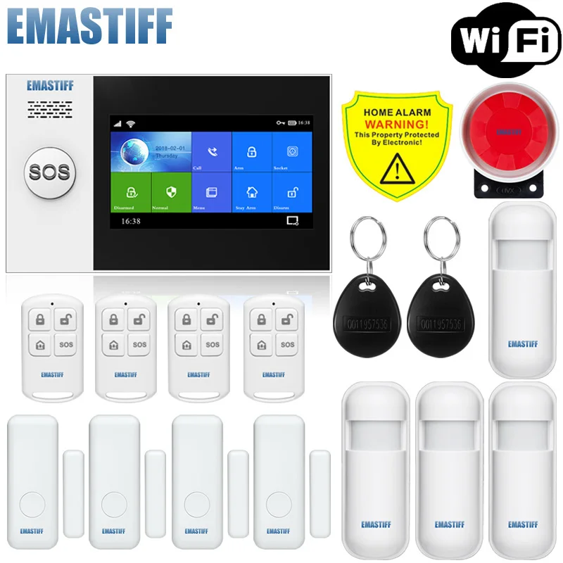 Wi Fi GSM сигнализация для домашней безопасности защиты сигнализации умный дом