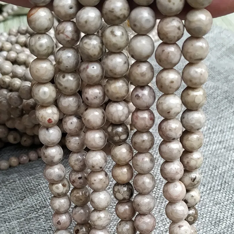 Серый снег хлопья камень Бусины DIY для ручной работы изготовление браслета