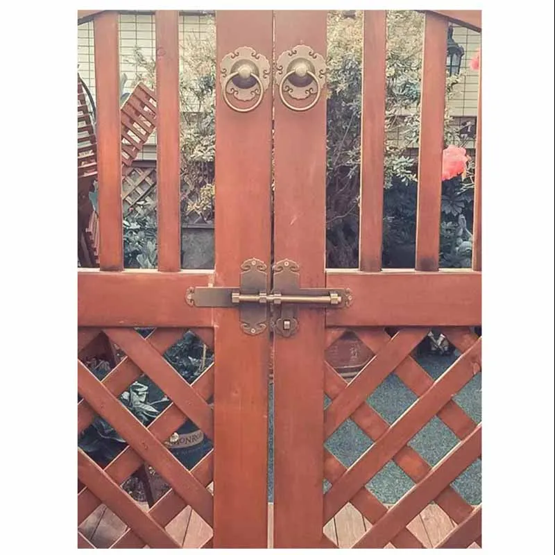 COTOM 1 набор безопасности твердой латуни раздвижная двойная дверь болт деревянная