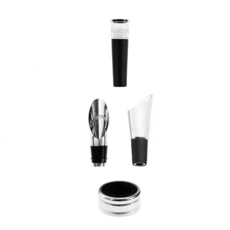 Accessories 4pcs Usb зарядка Электрический штопор автоматический штопор для бутылок вина комплект беспроводной с фольга резак аксессуары для кухни и бара - Цвет: Accessories 4pcs
