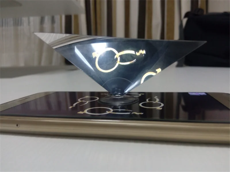3D Голограмма Пирамида дисплей проектор видео Стенд Универсальный для смартфонов Прямая поставка