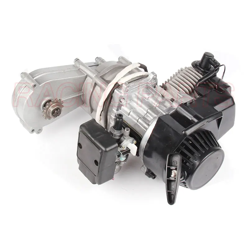 Новый 47cc 49cc двигателя 2 х тактный двигатель электрический старт тяги W/коробка