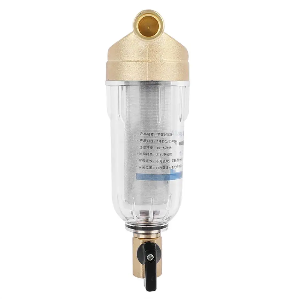 Фильтры для воды передний очиститель медь кухни ванной комнаты предварительно