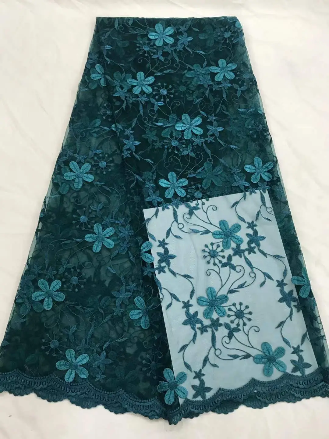 Бархатная нигерийская кружевная вышивка красный цвет Африканский французский