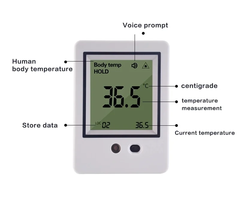 Профессиональный Автоматический Бесконтактный термометр AI офисный для сада