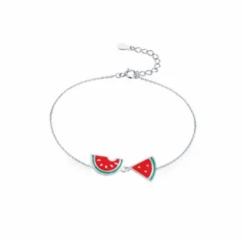 

Cute Watermelon Bracelet Female Fashion Personality Fresh Sweet Drop Glue Fruit Bracelet Jewelry Wholesale KSL-2043 Kpop