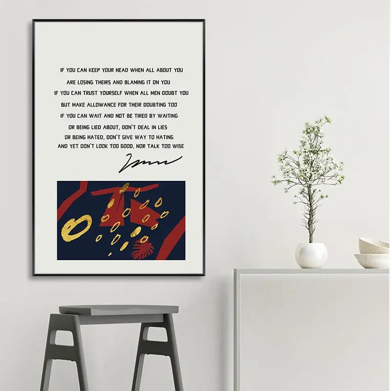 Европейский абстрактный настенный художественный плакат Статуя Свободы Холст