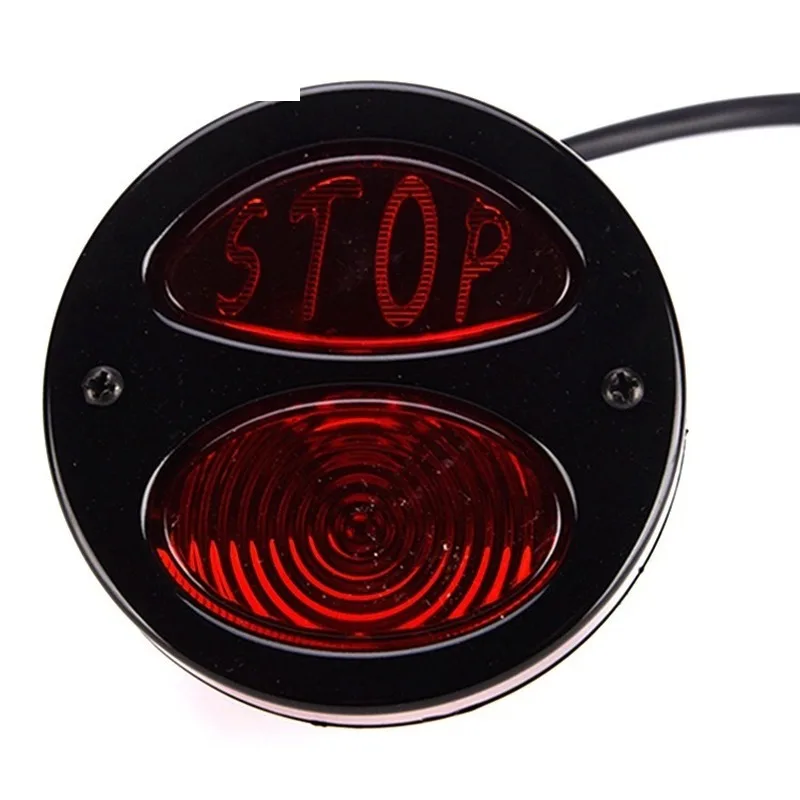 1 шт. DC12V Универсальный стоп-сигнал для мотоцикла стоп светильник Кафе Racer Duolamp