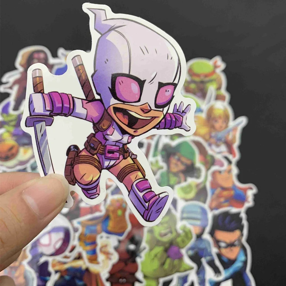 50 шт. стикер s Marvel на заказ s Papelaria водонепроницаемый не повторяет супергероя стикер для канцелярских товаров водонепроницаемый TZ051G