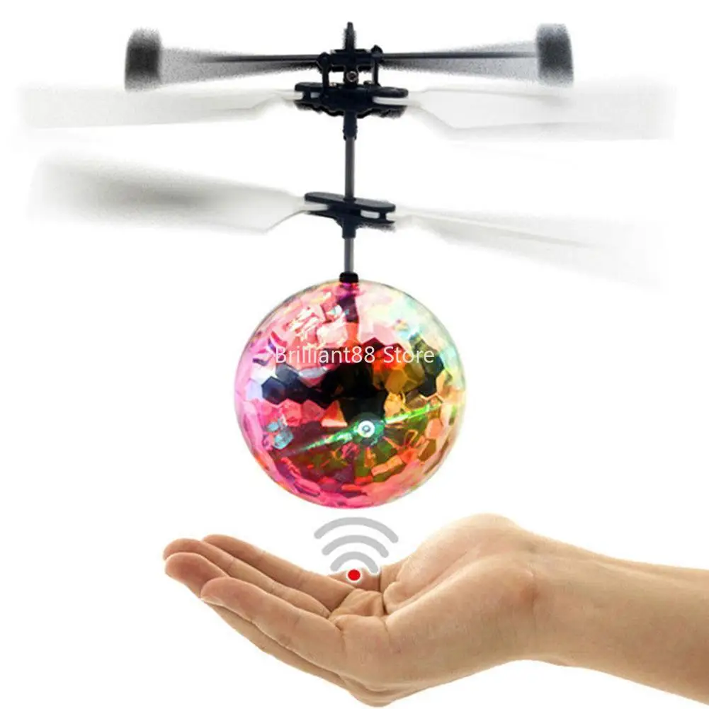 

Flying Ball LED Luminous Kid Flight Balls Electronic Infrared Induction Aircraft Remote Control Toys Magic Sensing Helicopter