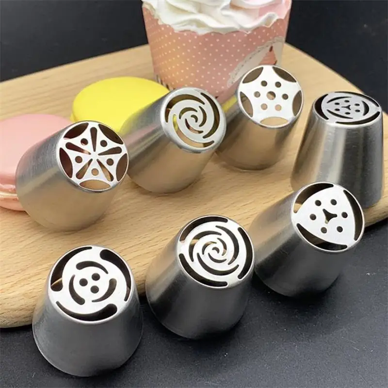 Нержавеющая сталь русские наконечники для выпечки крема сопло обледенения