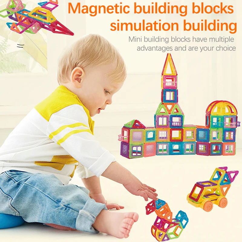 

Mini Magnetic Blocks Construction Set Model & Building ABS Magnetic Designer Educational Toys Magnet Kids Game Gift For Children